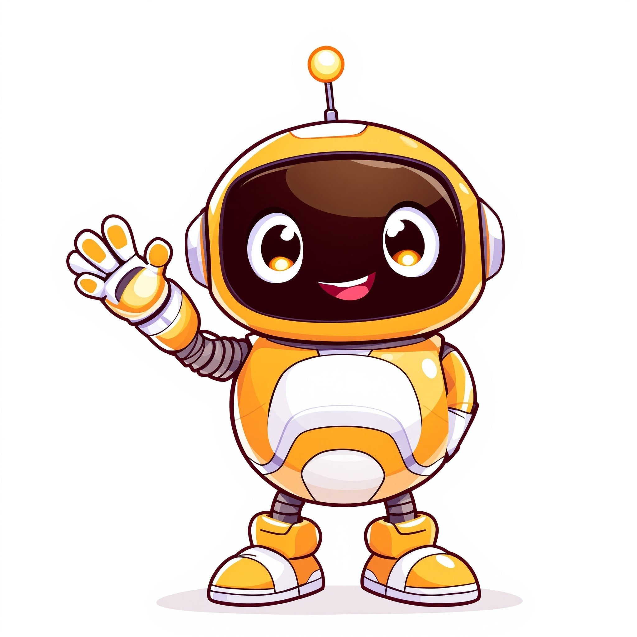 Sparky waving