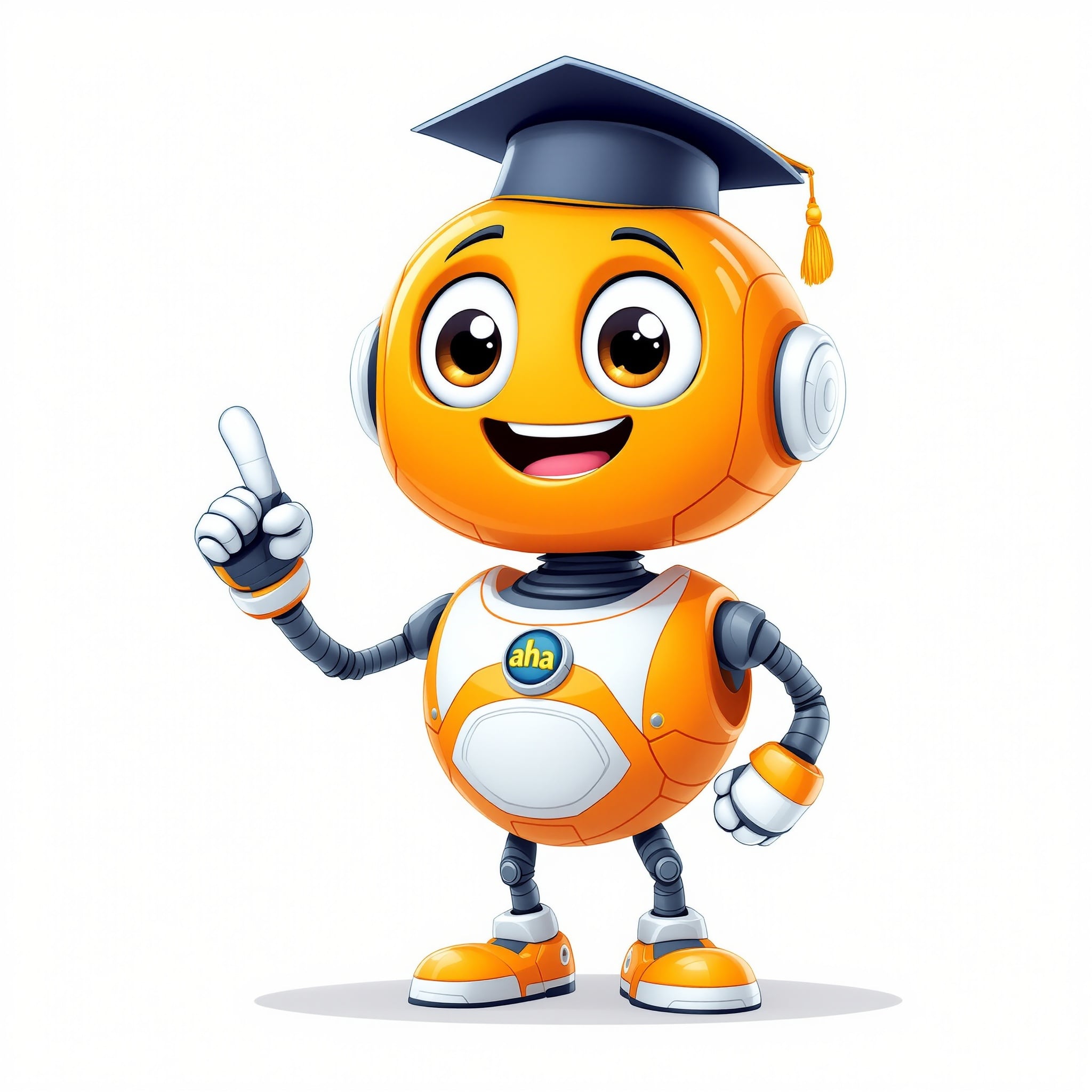 Sparky with graduation cap